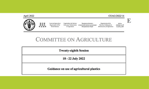 FAO’s guidance on use of agricultural plastics