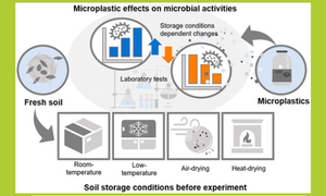 Soil storage conditions alter the effects of tire wear particles on microbial activities in laboratory tests